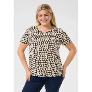 Blouse Kaffe Curve zwart zand 10582230