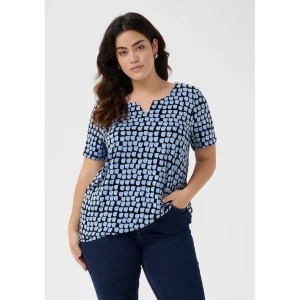 Blouse Kaffe Curve zwart blauw 10582230