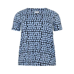 Blouse Kaffe Curve zwart blauw 10582230
