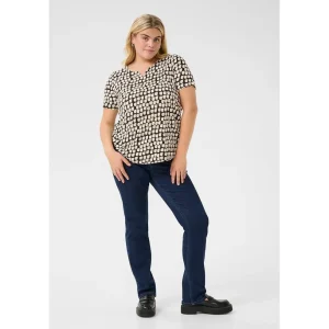 Blouse Kaffe Curve zwart zand 10582230