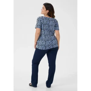 Blouse Kaffe Curve zwart blauw 10582230
