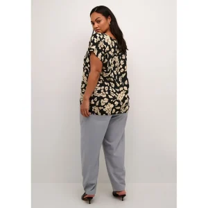 Blouse Kaffe Curve zwart zand 10582488
