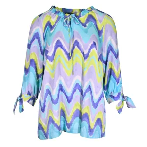 Blouse SeeYou paars blauw multi E36850 153