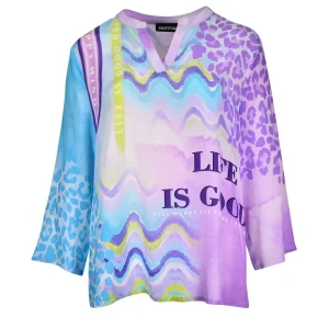 Blouse SeeYou paars blauw multi E35456 153