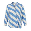 Blouse Via Appia Due blauw creme 2511921