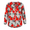 Blouse Via Appia Due grijs rood 2521970 133