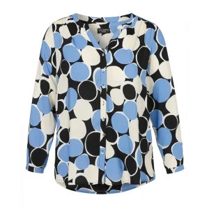 Blouse Via Appia Due zwart blauw 2521970 103