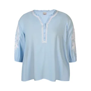 Blouse Zhenzi 3/4 mouw L.blauw 200743
