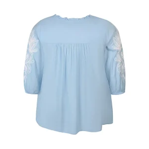 Blouse Zhenzi 3/4 mouw L.blauw 200743