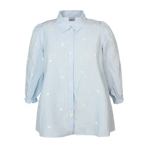 Blouse Zhenzi 3/4 mouw L.blauw 200747