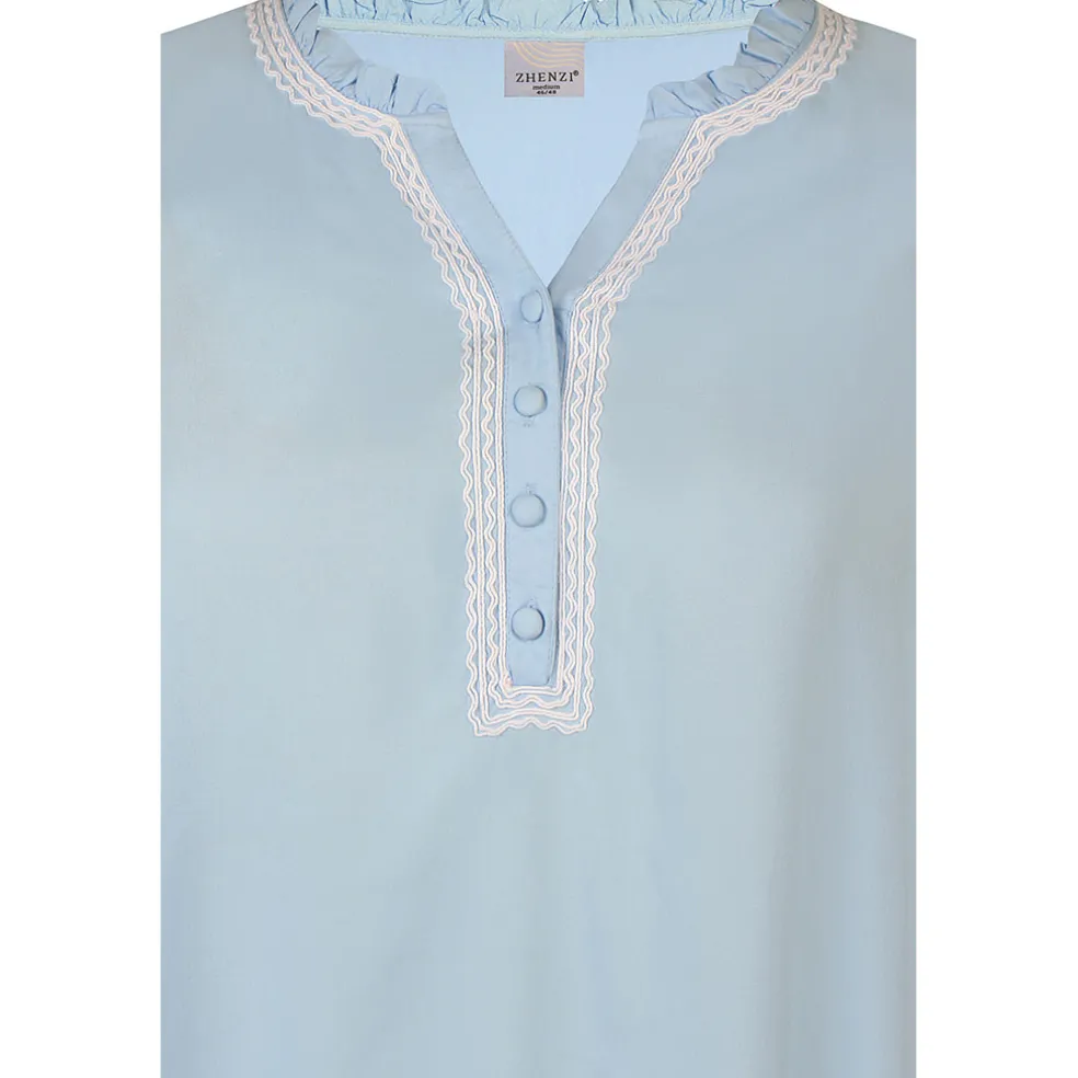 blouse_zhenzi__mouw_lblau_2-1.webp Blouse Zhenzi 3/4 mouw L.blauw 200743