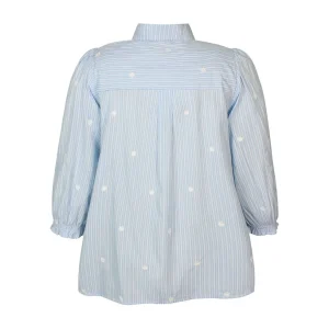 Blouse Zhenzi 3/4 mouw L.blauw 200747