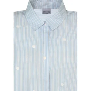 Blouse Zhenzi 3/4 mouw L.blauw 200747