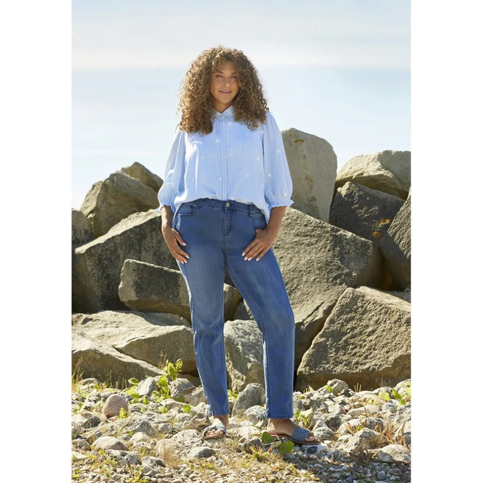 blouse_zhenzi__mouw_lblau_4.webp Blouse Zhenzi 3/4 mouw L.blauw 200747