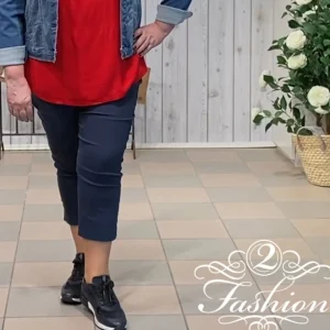 Broek 7/8 Adelina D.blauw 979696 69356 2