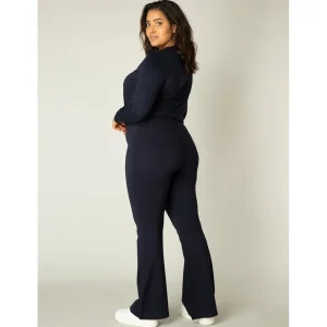 Broek Base level curvy Allie D.blauw 7000011