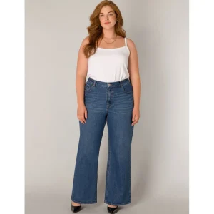 Broek Base Level Curvy brede pijp jeans Amylia 7000108