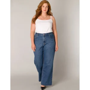 Broek Base Level Curvy brede pijp jeans Amylia 7000108
