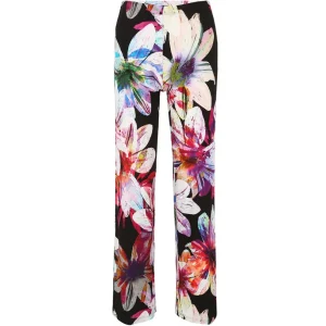 Broek Dorisstreich zwart rose multicolor 809347