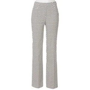 Broek Stark wit bruin print bootcut Janna 4030 176