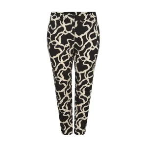 Broek Wasabi zwart creme Vilja 2 W20309