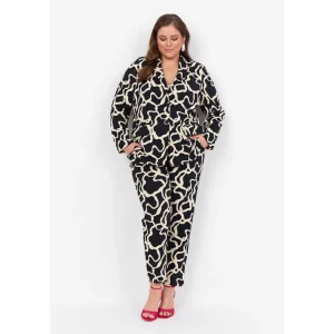 Broek Wasabi zwart creme Vilja 2 W20309