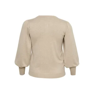 Cardigan Kaffe Curve gemeleerd beige 10581441