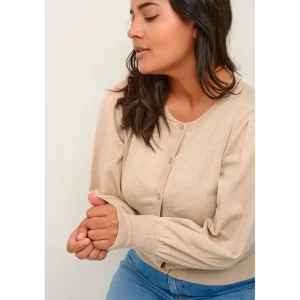 Cardigan Kaffe Curve gemeleerd beige 10581441