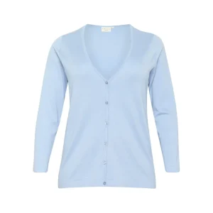 Cardigan Kaffe Curve licht blauw 10582107