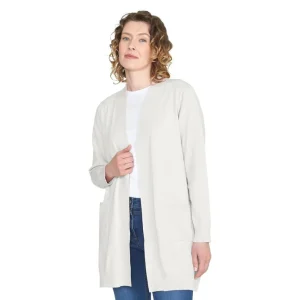 Cardigan lang Brandtex wit 217157