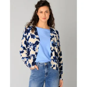 Cardigan Yest beige kobalt Resa 0005165