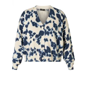 Cardigan Yest beige kobalt Resa 0005165
