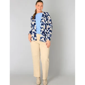 Cardigan Yesta beige kobalt Verine A005165