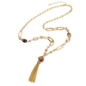 Halsketting beige 101178322