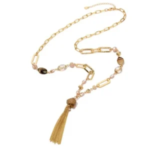 Halsketting beige 101178322