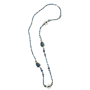 Halsketting blauw 2F 1