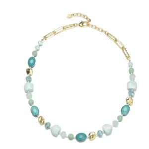 Halsketting kort turquoise 101161933
