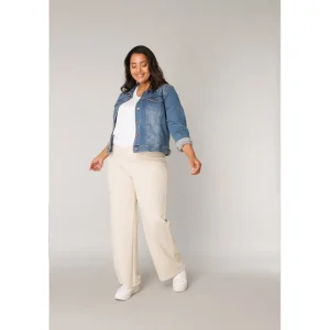 Jas Base Level Curvy jeans mid bleu Yamila 7000067