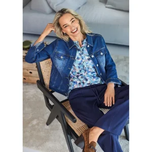 Jas Brandtex jeans denim blauw 216878