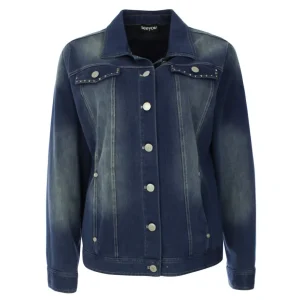 Jas SeeYou gebreide jeans D.blauw E60355