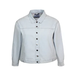 Jas Zhenzi jeans L.blauw glitter 200776