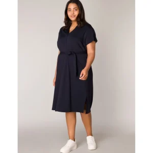 Kleed Base Level Curvy D.blauw Yenna 7000083