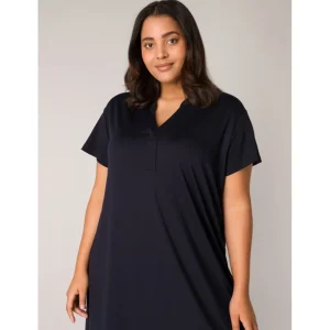 Kleed Base Level Curvy D.blauw Yenna 7000083