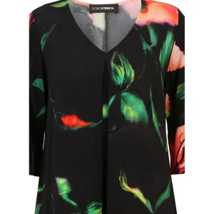 Kleed Dorisstreich zwart multicolor 637243