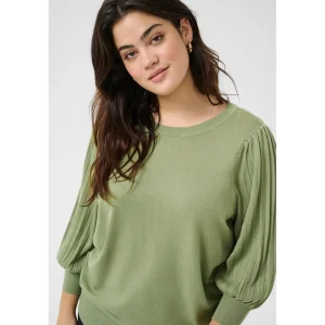 Pull Kaffe Curve gebreid oil green 10582202