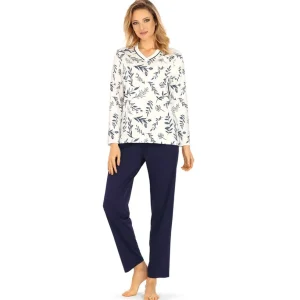 Pyjama Ascafa blauw wit A2323123