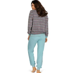 Pyjama Comtessa blauw rose multi 242348