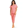 Pyjama Comtessa rose 7/8 pijp 241319
