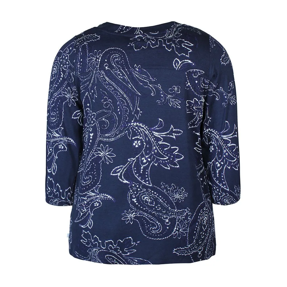 shirt__mouw_zhenzi_dblauw_1.webp Shirt 3/4 mouw Zhenzi D.blauw print 200629
