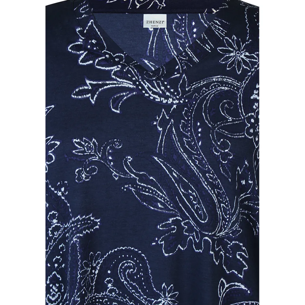 shirt__mouw_zhenzi_dblauw_2.webp Shirt 3/4 mouw Zhenzi D.blauw print 200629
